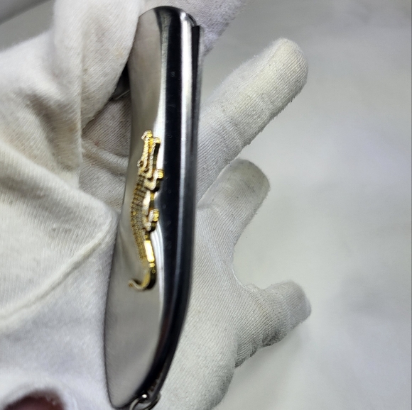 Silver Pocket Knife with Gold Accent - Picture 6 of 14